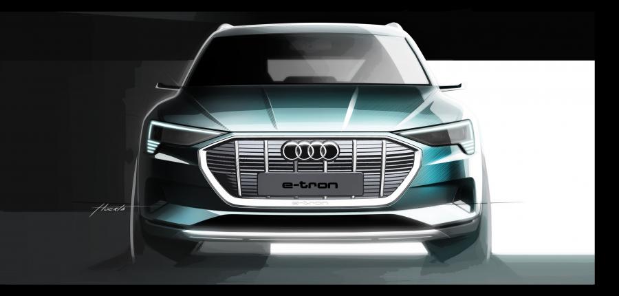 Эскиз Audi e-tron 55 Quattro 2019 года  (WW) (фото 35 из 452)